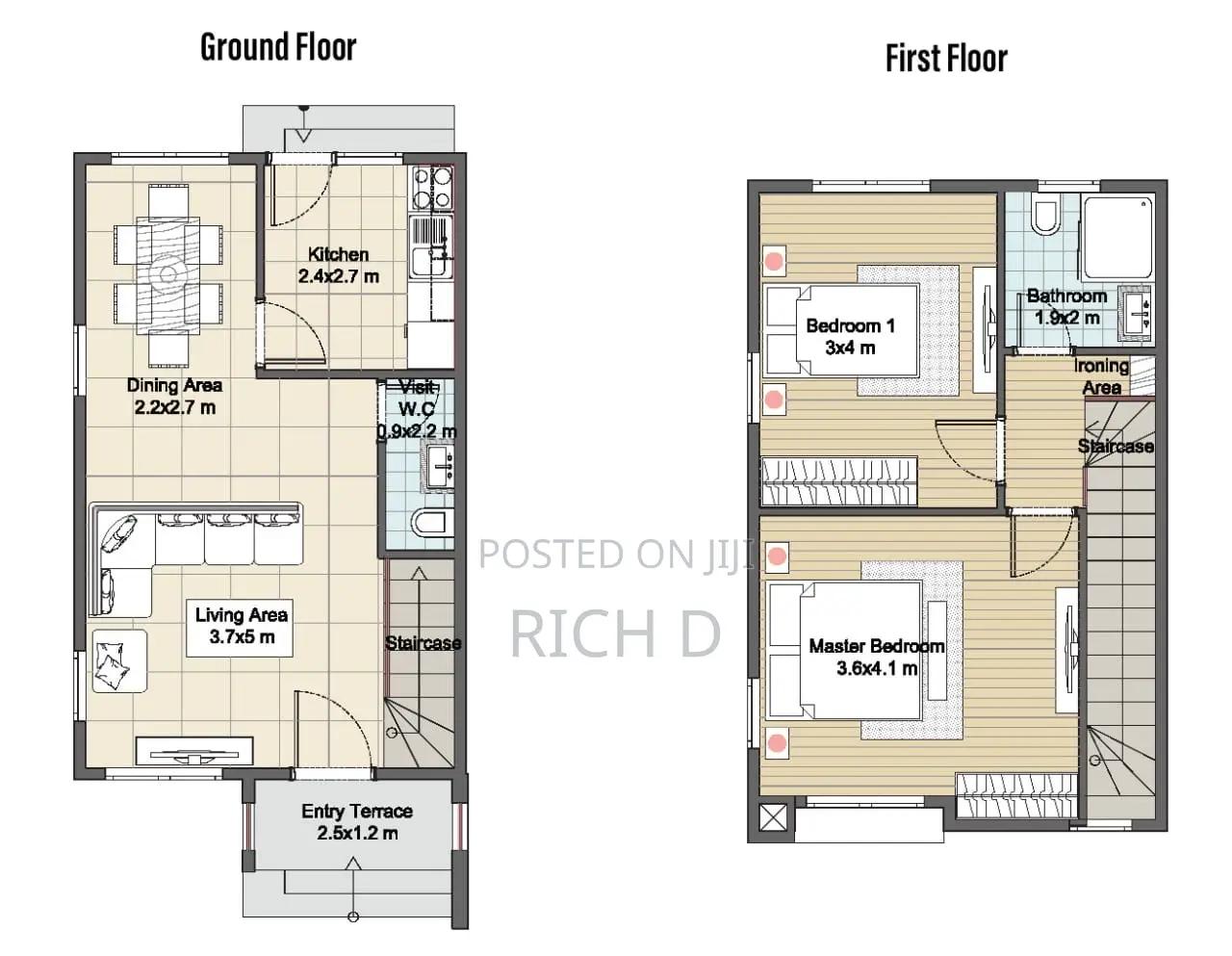 2bdrm Townhouse / Terrace in The Greens Estate, Community 25 for rent