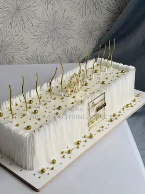 Rectangular Wafer Paper Birthday Cake