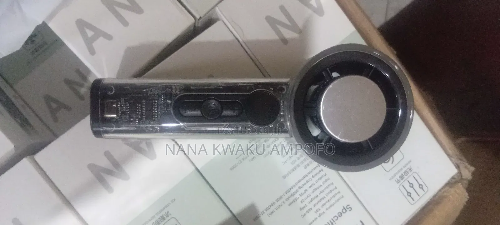Hand Fans Black