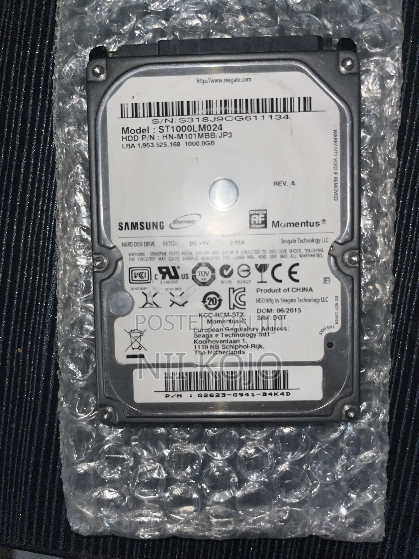 1TB Laptop Hard Drive