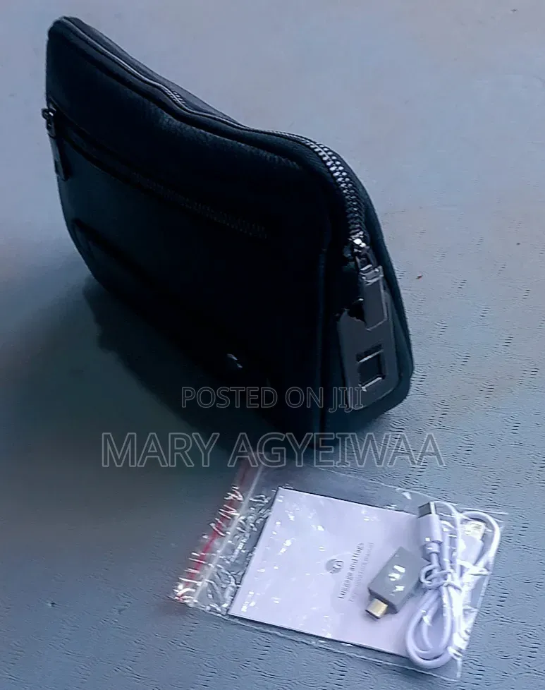 Premium Smart Fingerprint Genuine Leather Men's Clutch Bag