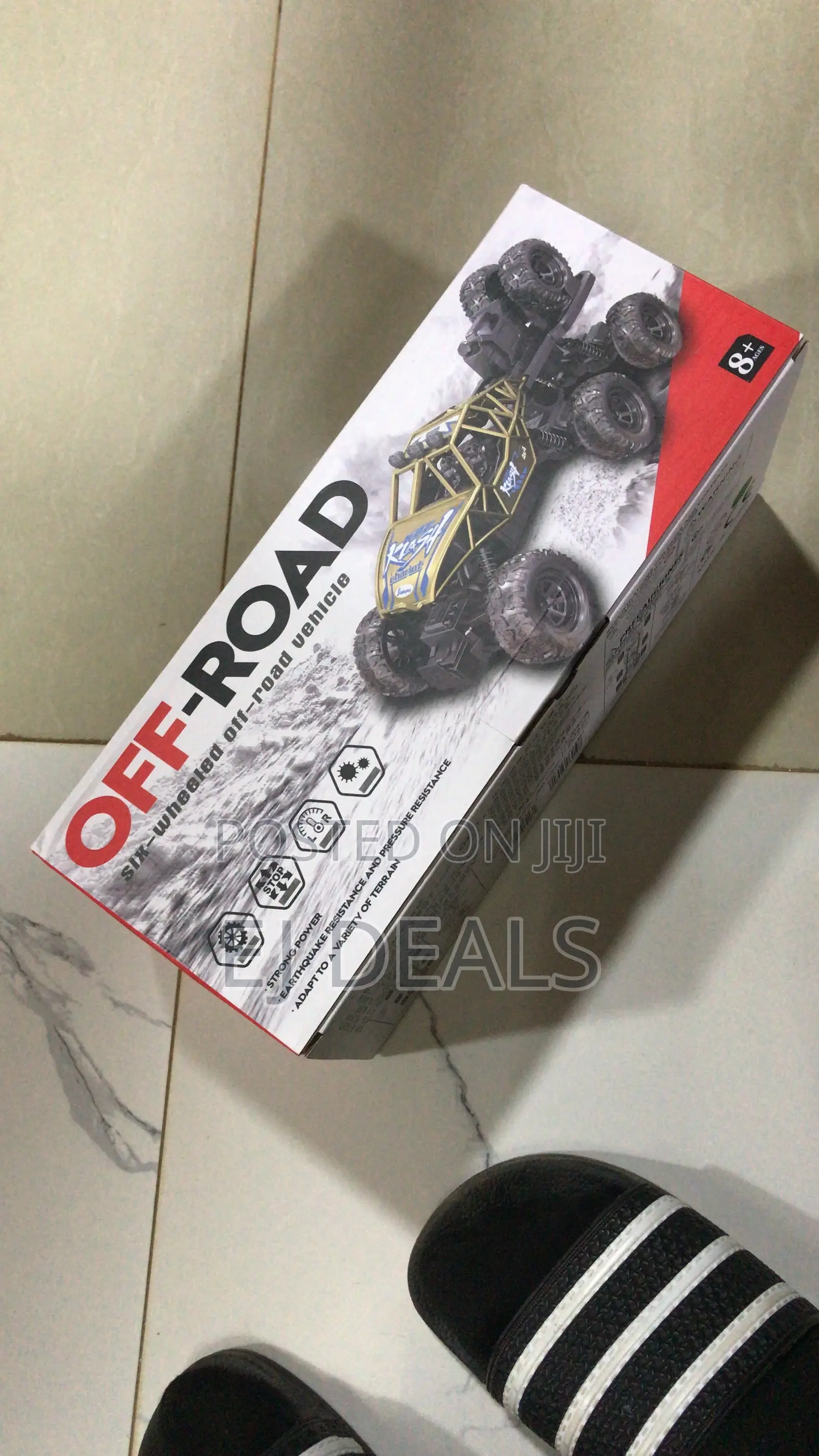 New Alloy 6 Wheel Off Road Remote Control Car Rechargeable Battery Uk