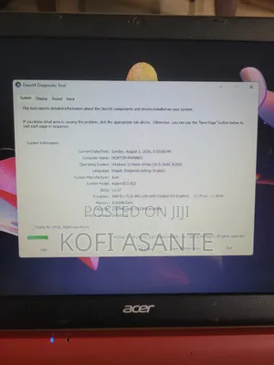 Laptop Acer Aspire ES1-522 8GB AMD HDD 500GB