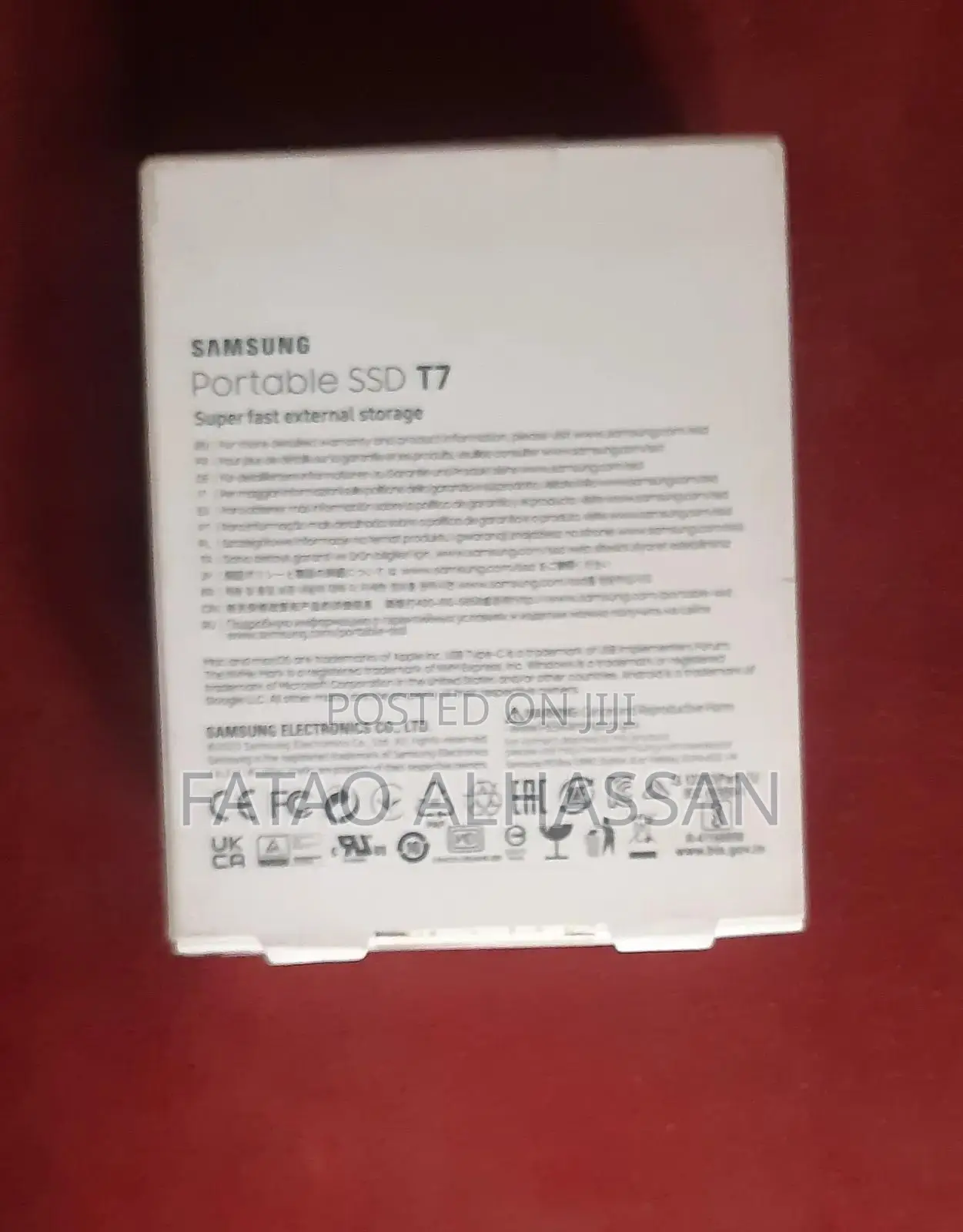 Samsung T7 SSD 2tb
