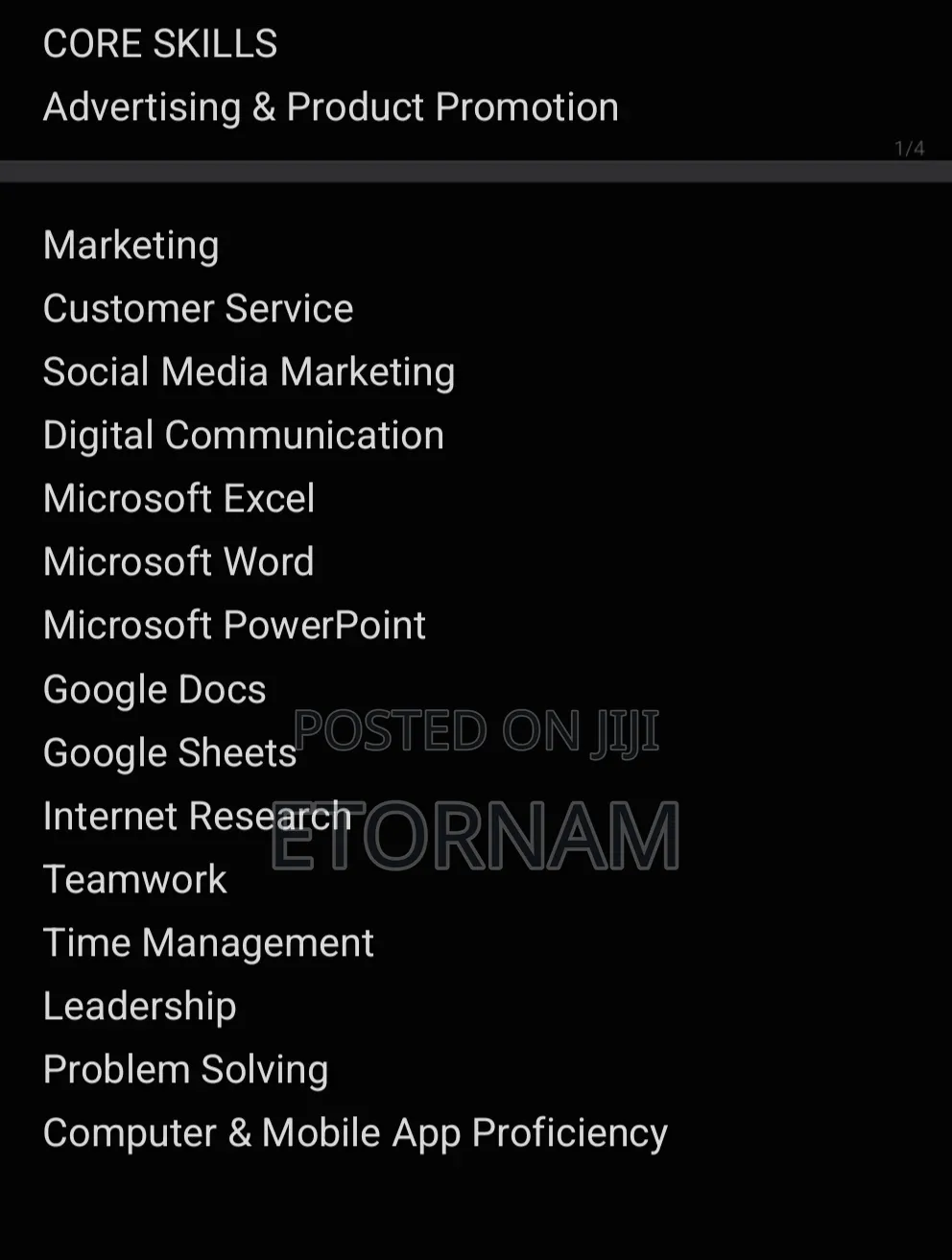 My Cv Forany Online Part Time CV Such as Social Media Account Manager