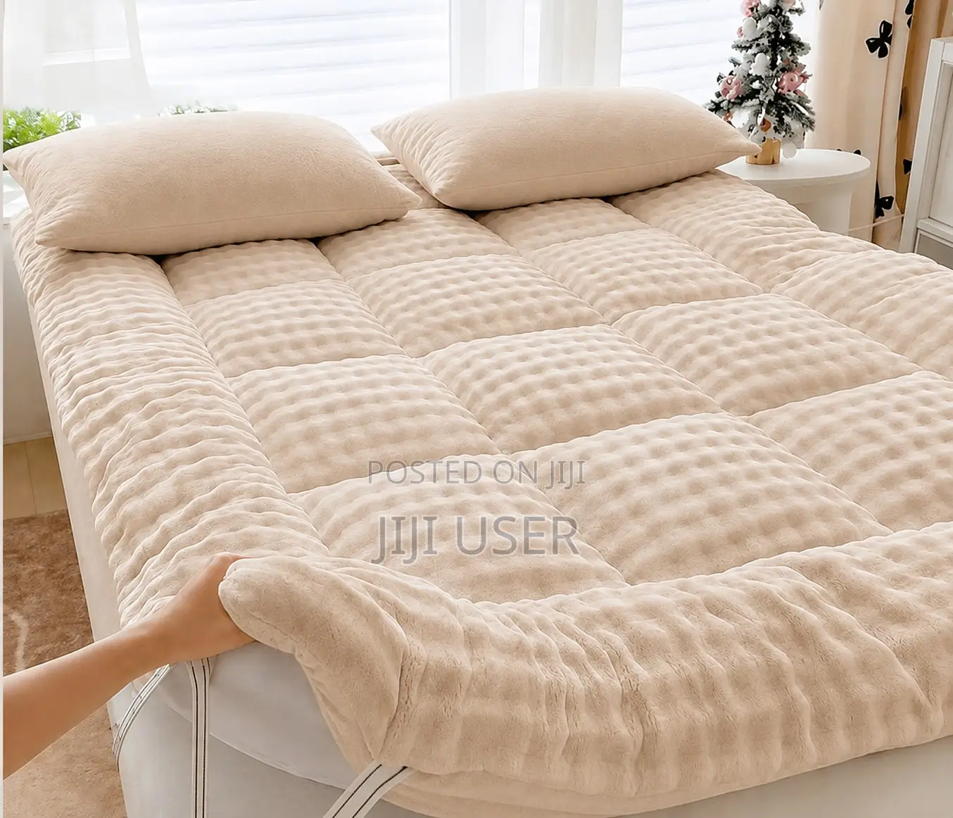 Super Soft Comfy Mattress Topper - All Sizes, White, Brown and Grey