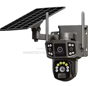 Solar Wifi Security Camera – Dual Lens, Outdoor Ptz, Wireless CCTV