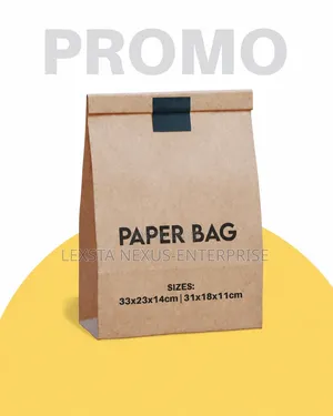 100 Pieces Brown Paper Packaging Bag