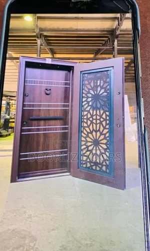 7ft Brown Door-in-Door With Accessories(Double Locks)