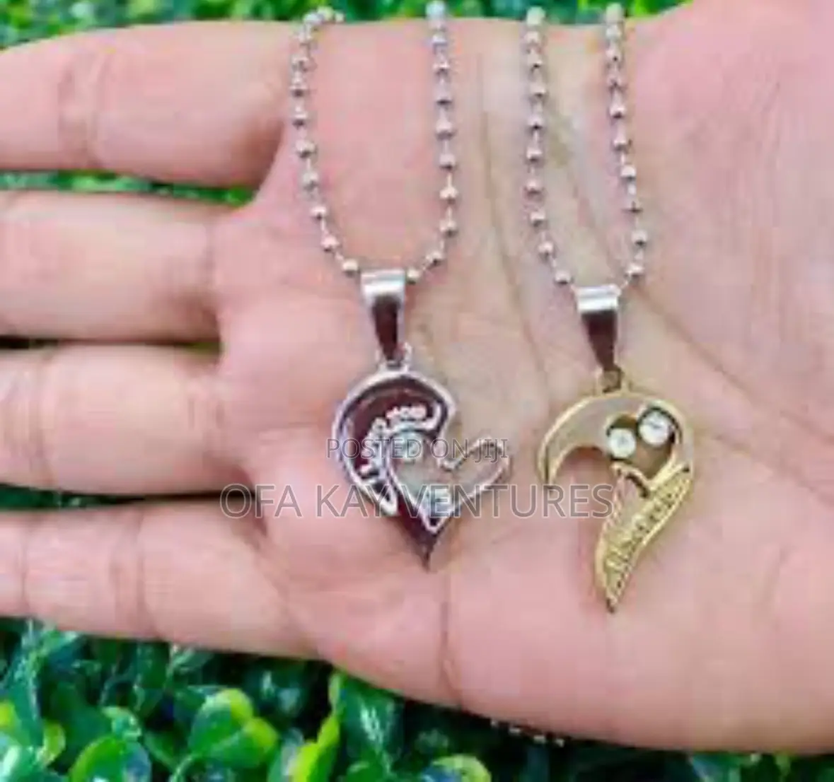 Love Heart Couple Necklace