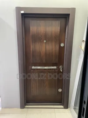 Classic 7ft Triple Lock Security Door With Accessories, Single