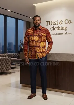 Ready to Wear Male African Print Shirts