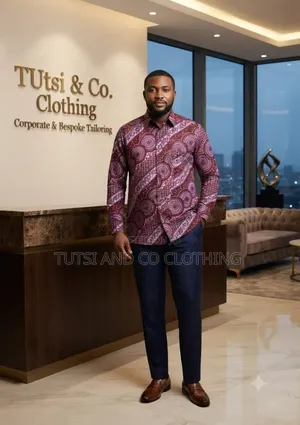 Ready to Wear Male African Print Shirts