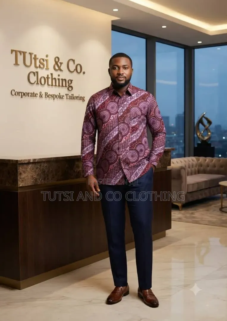 Ready to Wear Male African Print Shirts
