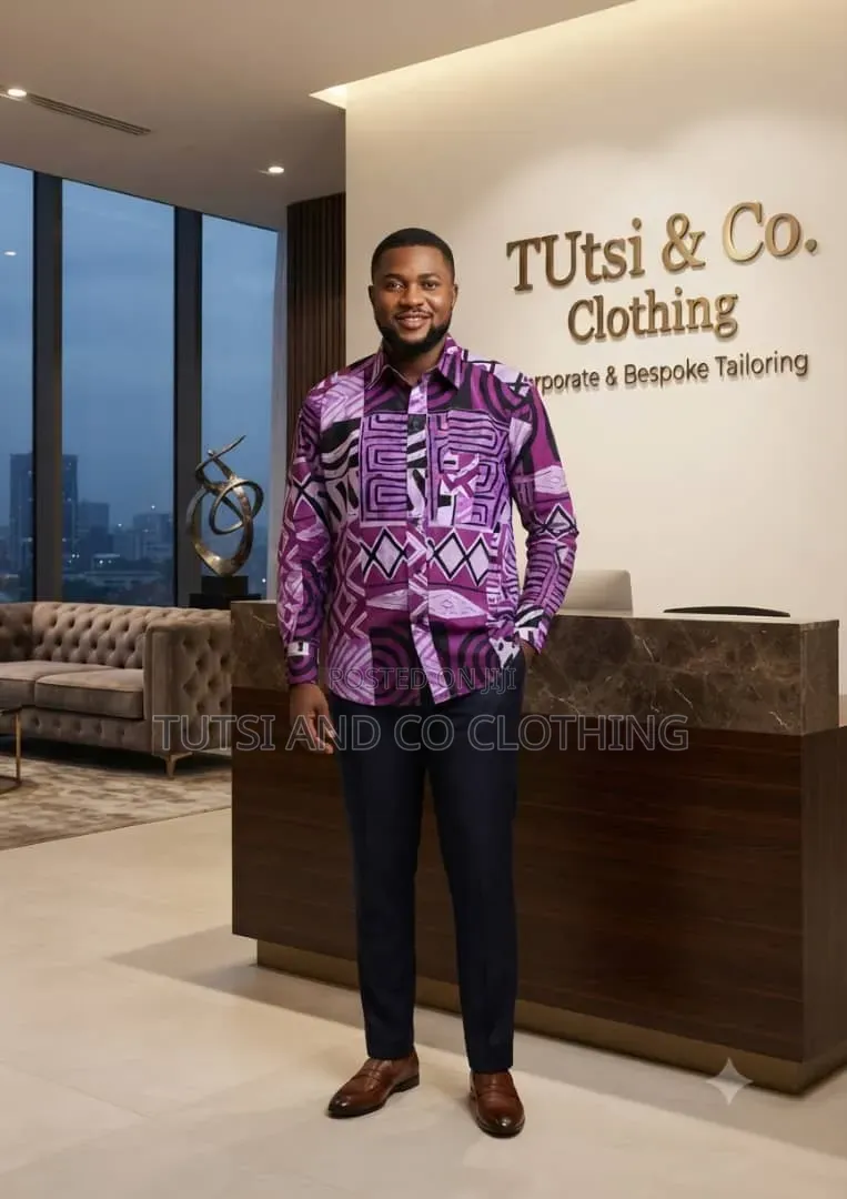 Ready to Wear Male African Print Shirts