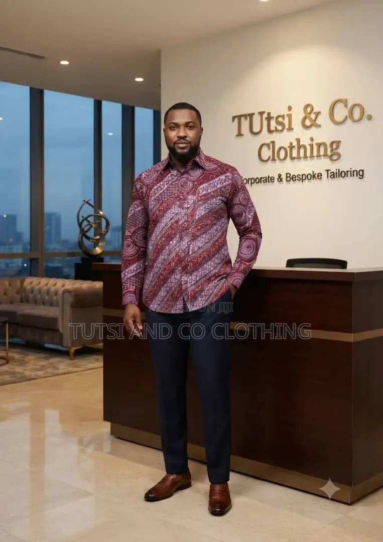Ready to Wear Male African Print Shirts