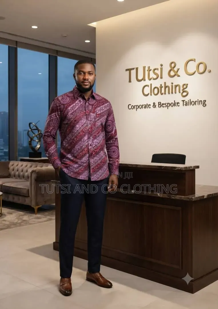 Ready to Wear Male African Print Shirts