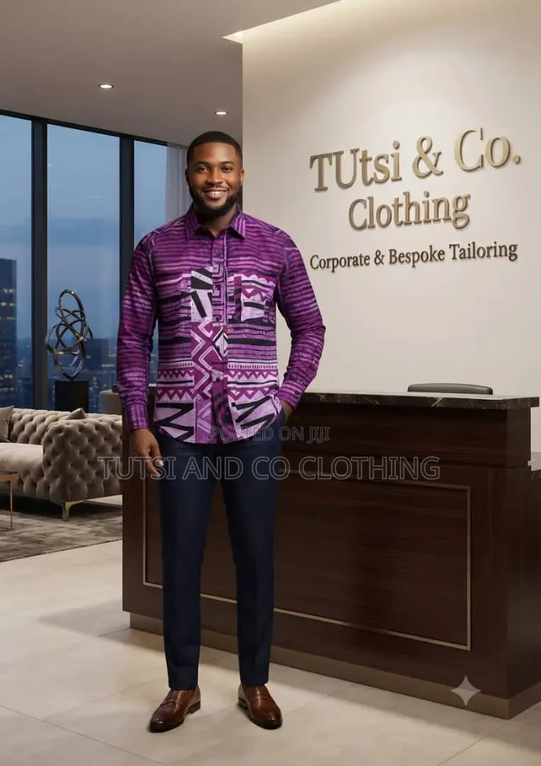 Ready to Wear Male African Print Shirts