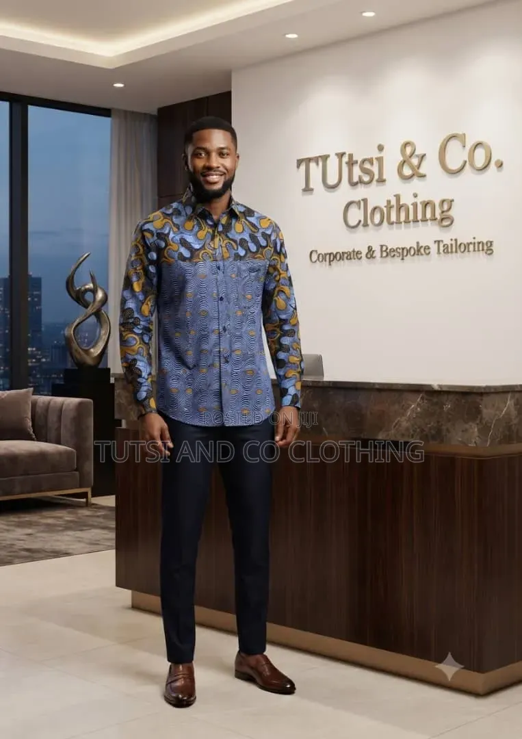 Ready to Wear Male African Print Shirts