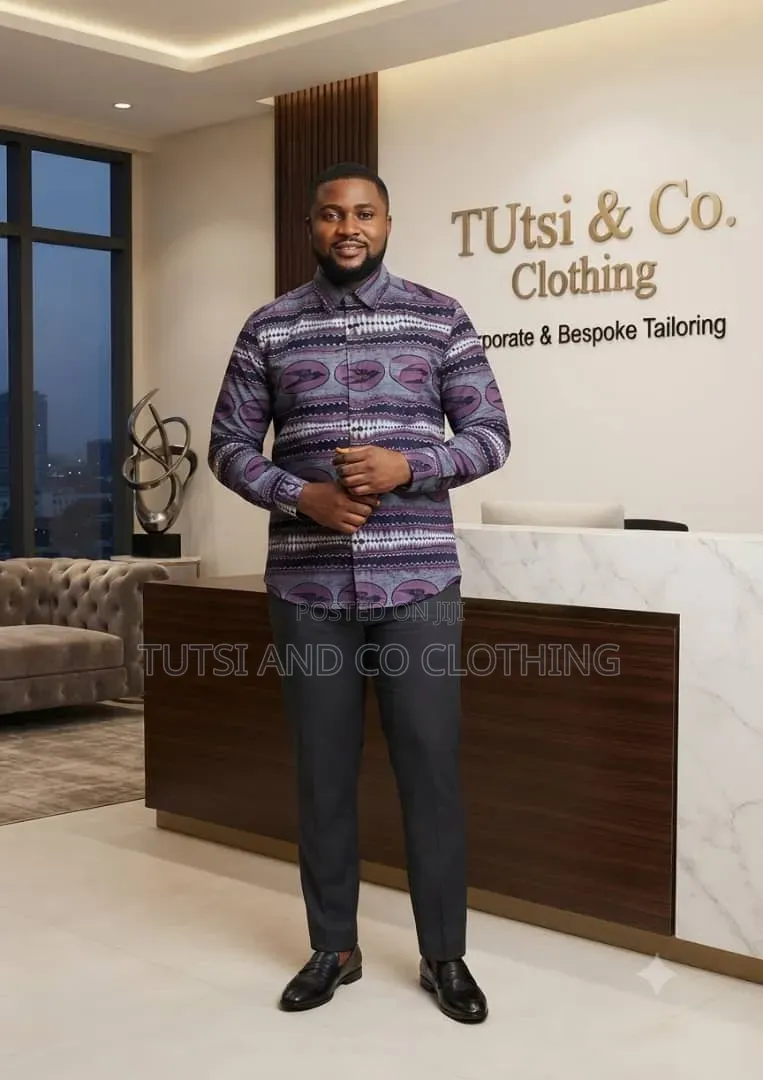 Ready to Wear Male African Print Shirts