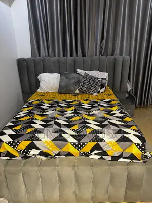 Bed, Mattress and TV Console for Sale