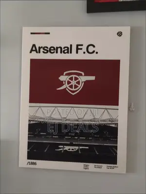 Arsenal FC Wall Art Picture Frame 40 X 60cm