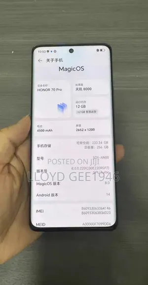 Honor 70 Pro 256 GB Black