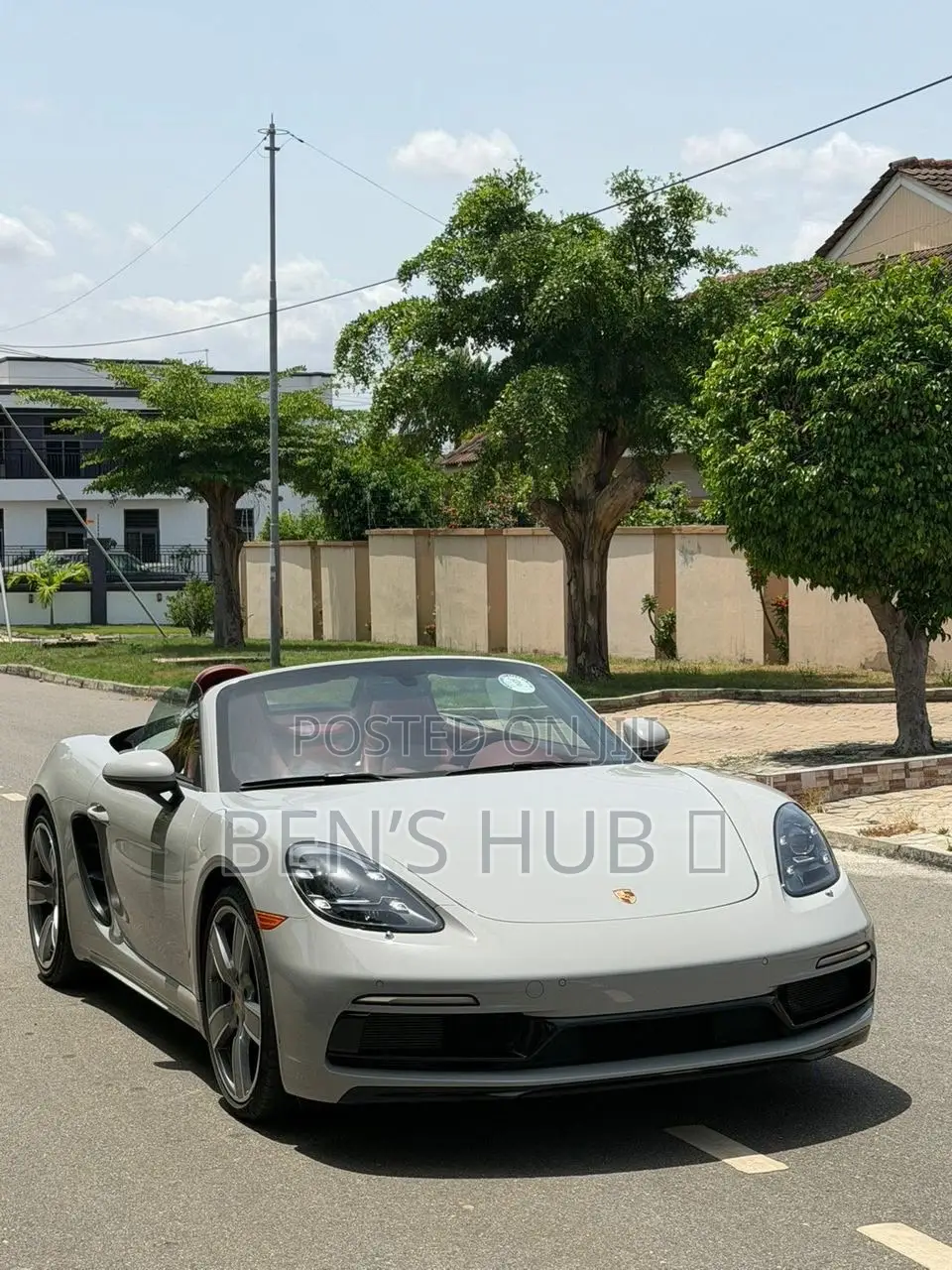 Porsche 718 Boxster Convertible 2024 White