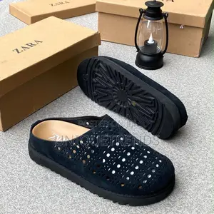 High Quality ZARA Suede Mules (Black and Brown)
