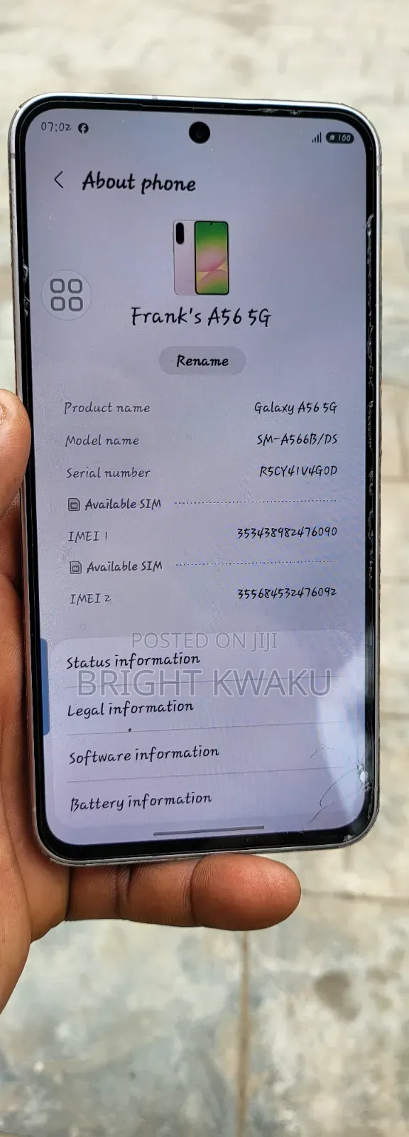 Samsung Galaxy A56 256 GB Gold