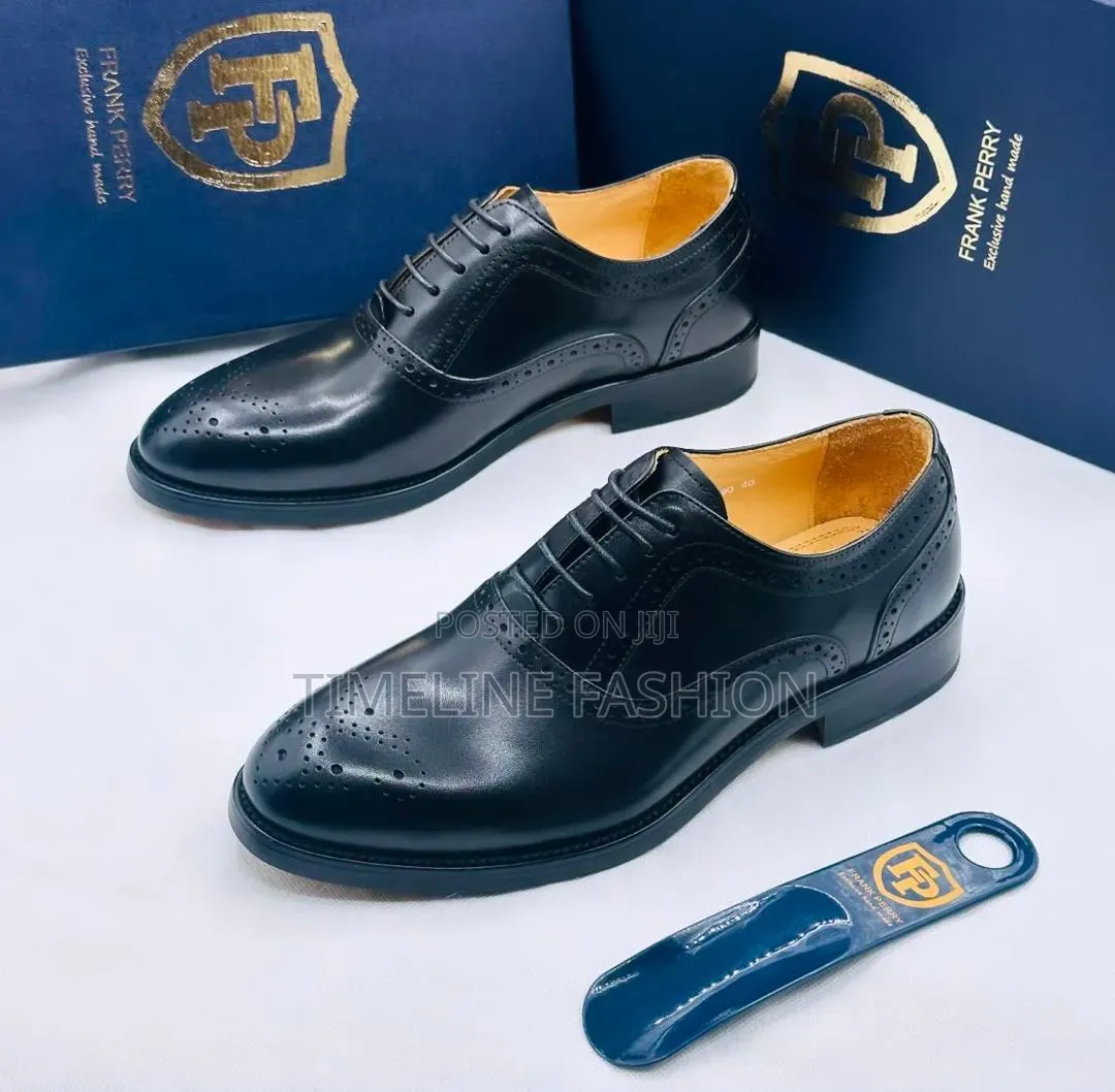 Genuine Leather Men's Formal Dressing Shoes Frank Perry Design