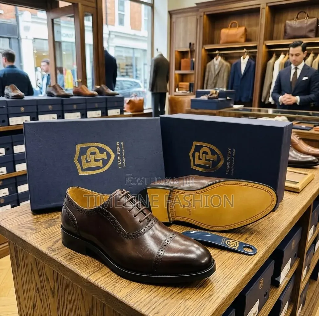 Classic Men's Durable Leather Shoes From Frank Perry