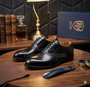 Frank Perry Oxford Men's Leather Lace Shoes Black