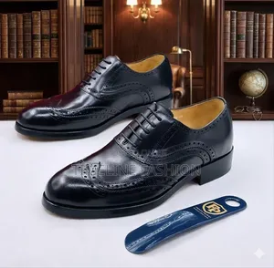 Brogues Black Leather Men's Shoes Frank Perry Design