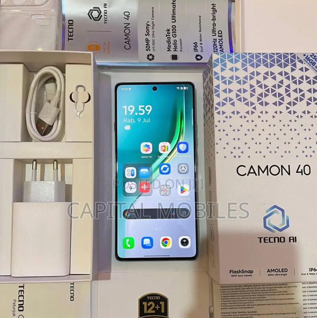 New Tecno Camon 40 Pro 5G 256 GB Blue