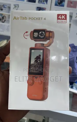 AirTab Pocket 4 Ultra HD Portable Gimbal Camera – Brand New