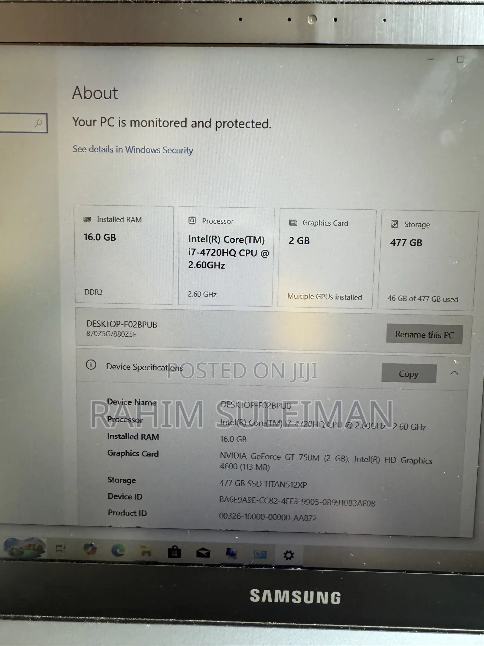 Laptop Samsung Notebook 7 Spin 16GB Intel Core Ultra 7 SSD 500GB