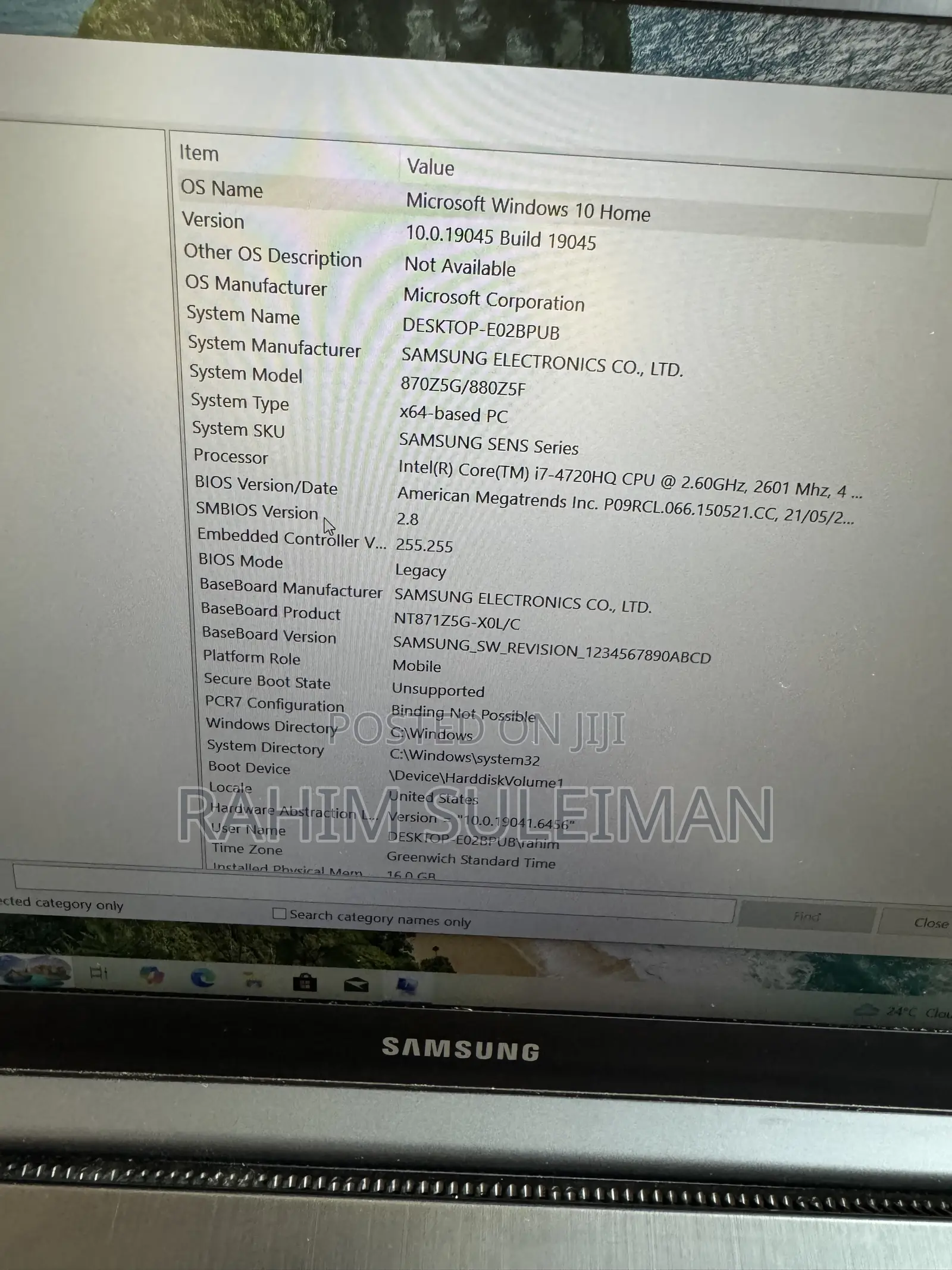 Laptop Samsung Notebook 7 Spin 16GB Intel Core Ultra 7 SSD 500GB