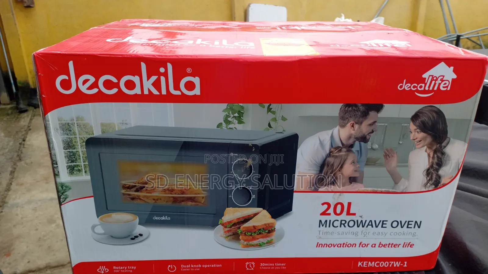 Decakila Microwave Oven 20 Liters – Durable Design