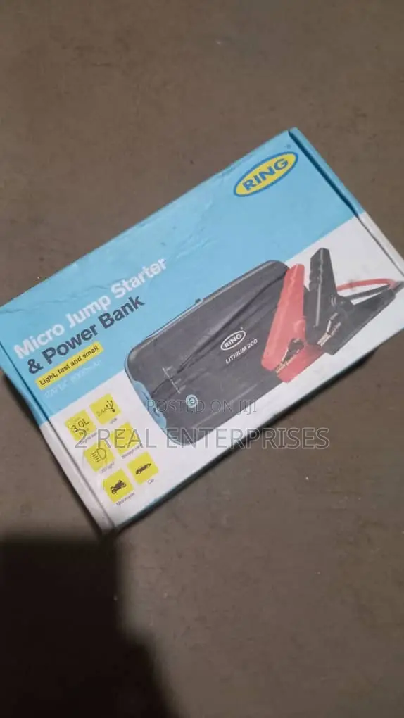Ring Automotive Micro Lithium Jump Starter Up to 3L