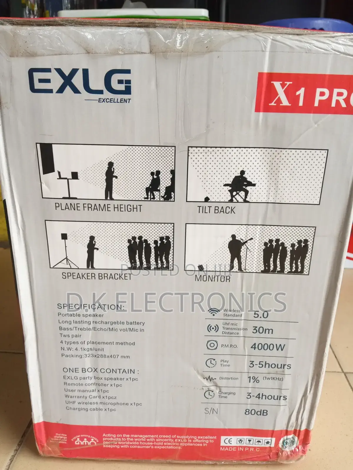 Excellent LG X1 Pro Deep Bass Portable Party Speaker