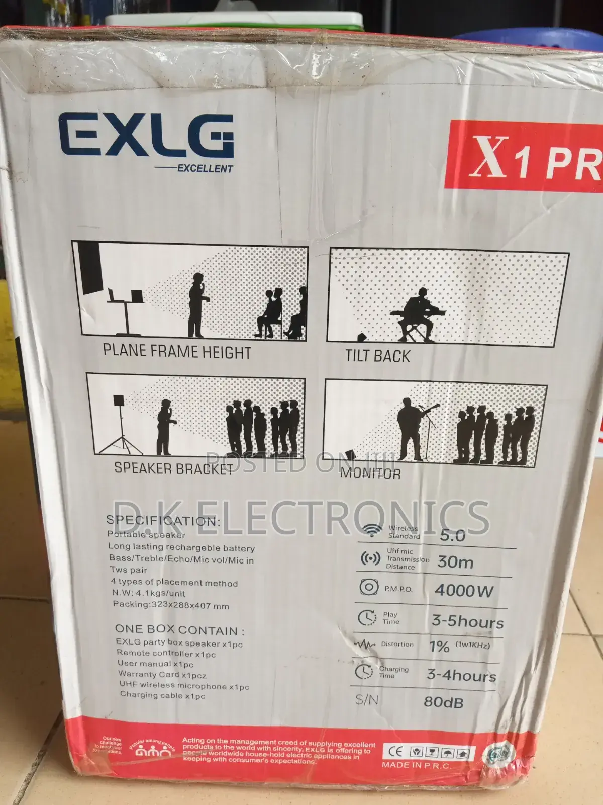 Excellent LG X1 Pro Deep Bass Portable Party Speaker