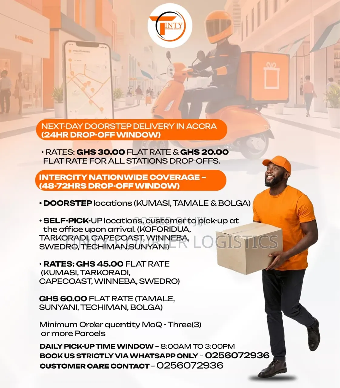 Tinty Courier Logistics Deliveries