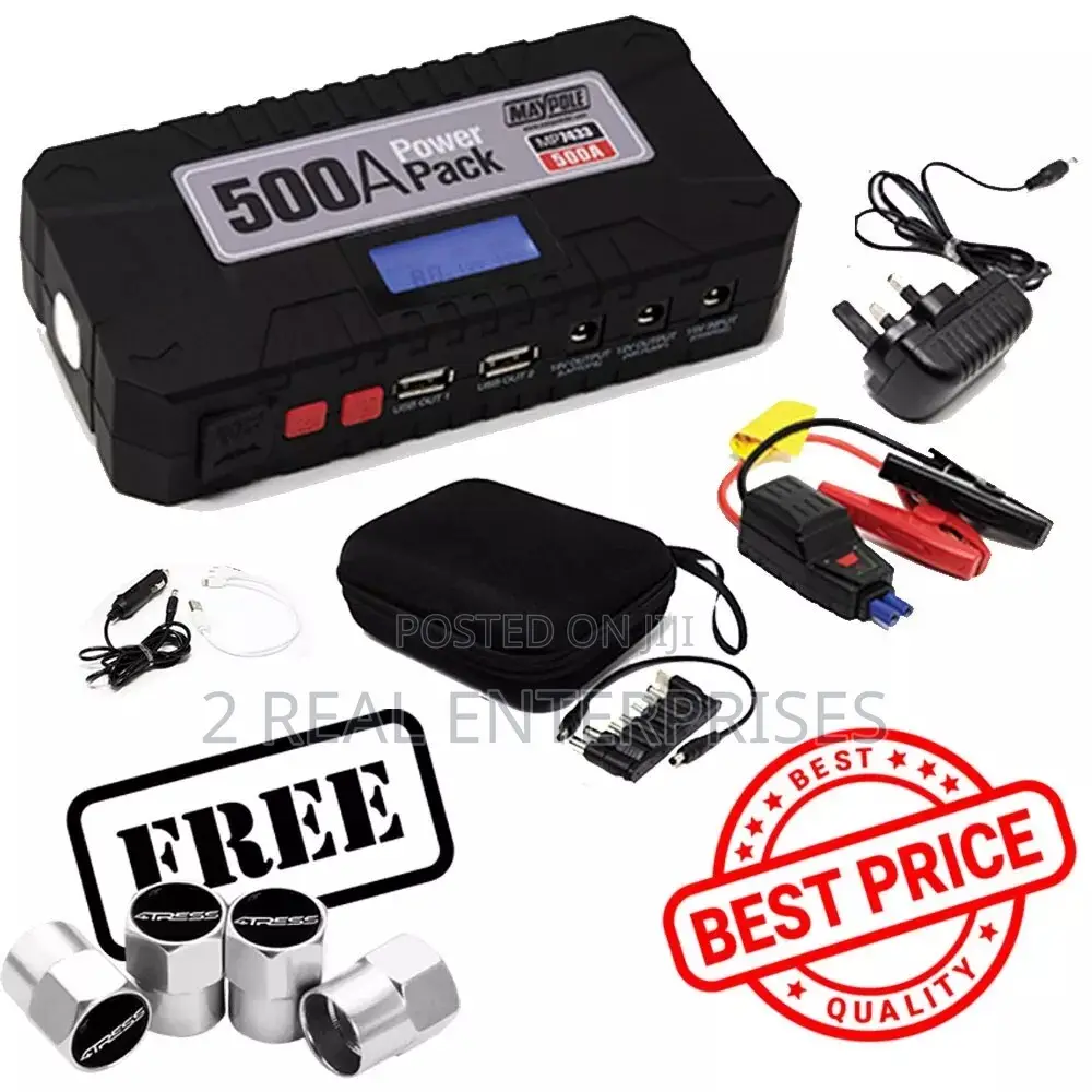 Maypole 500A Lithium Ion Power Pack Jump Starter Up to 5L 12V