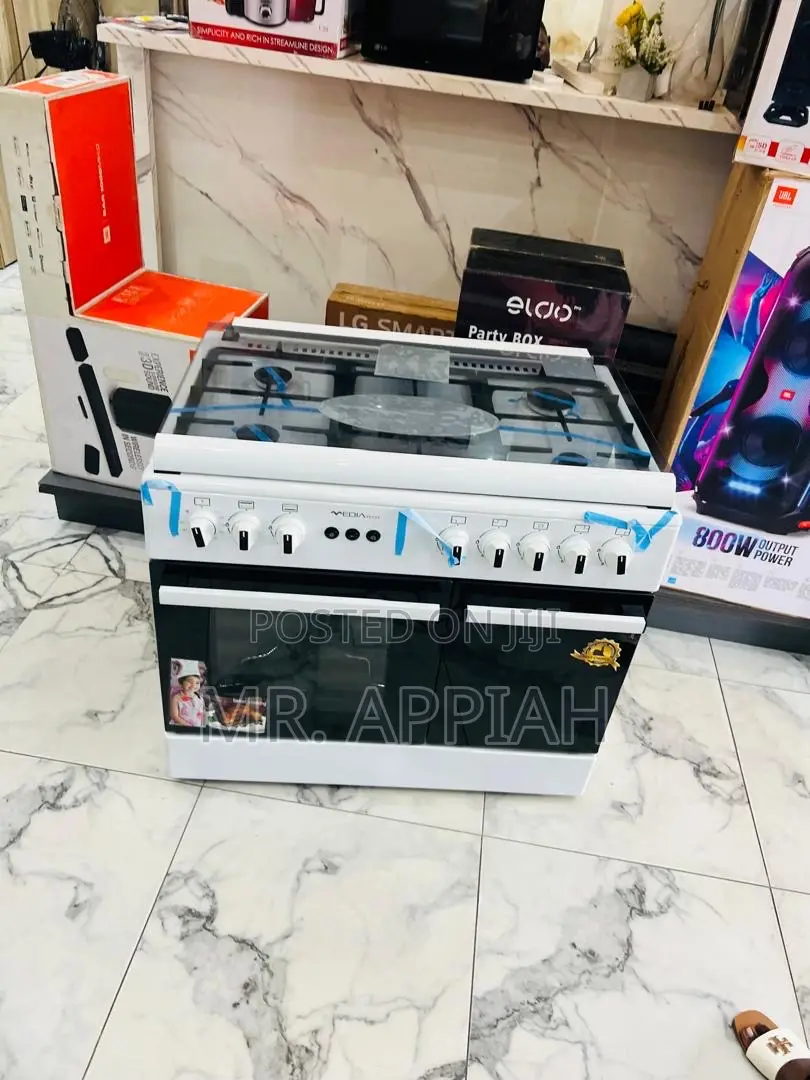 Get Mediatech 5 Gas Burner Oven and Grill Auto Rotisserie