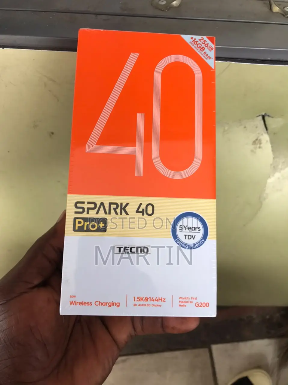 New Tecno Spark 40 Pro+ 256 GB Black