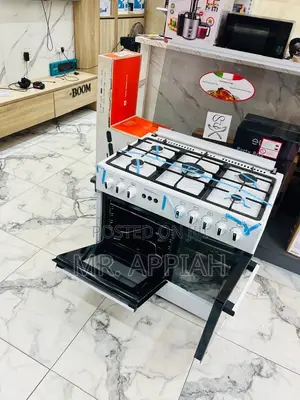 Get Unique Mediatech 5 Gas Burner Oven and Grill Auto Rotisserie,White