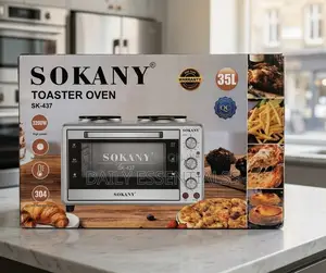 SOKANY SK-437 35L Oven Toaster With Double Burner