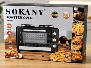 SOKANY SK-437 35L Oven Toaster With Double Burner