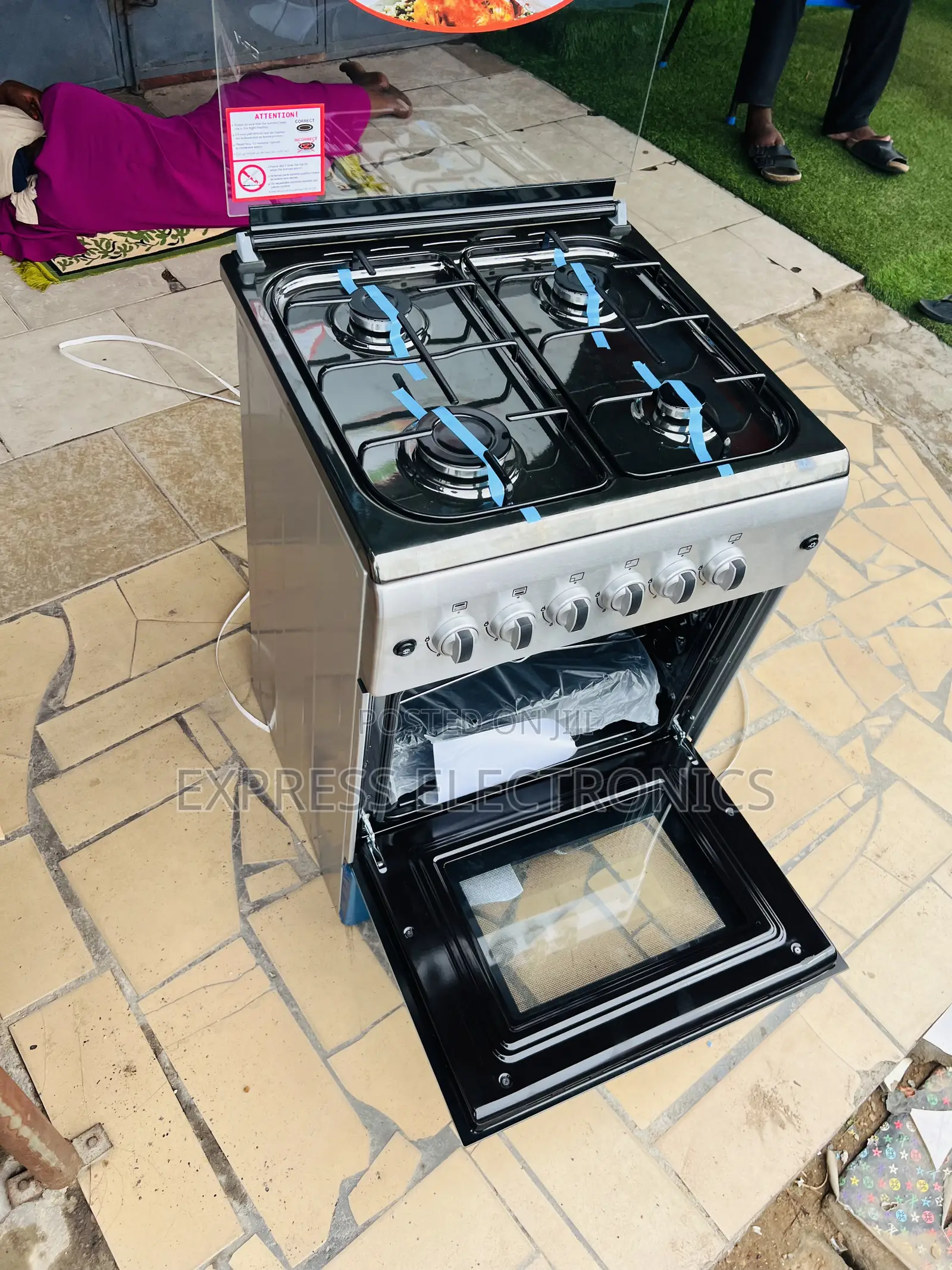 Shop the New New Line Gas 4burner 60/60 Cooker Oven Rotisserie